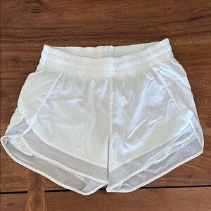 Athleta White Athletic Shorts Moisture-Wicking Lightweight Design